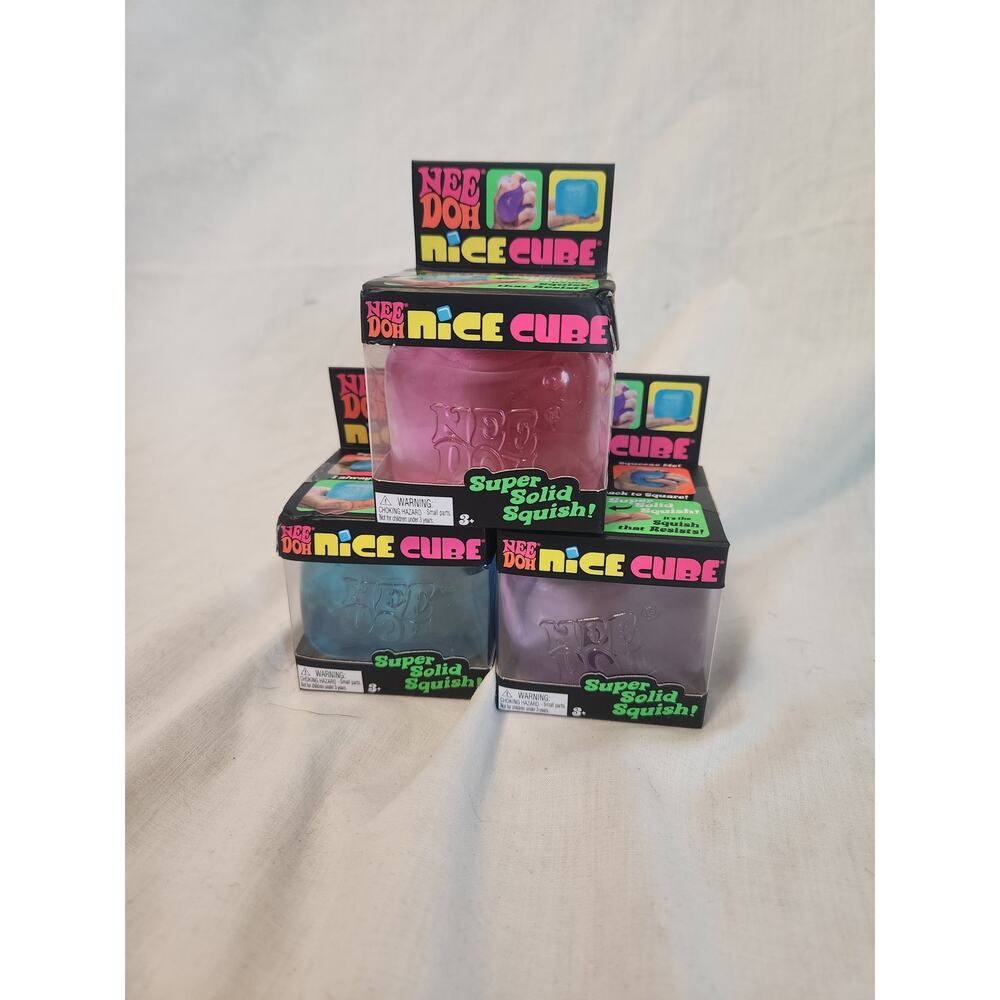 Schylling Nee Doh Nice Cube - set of 3 - Viral Toy Squishy